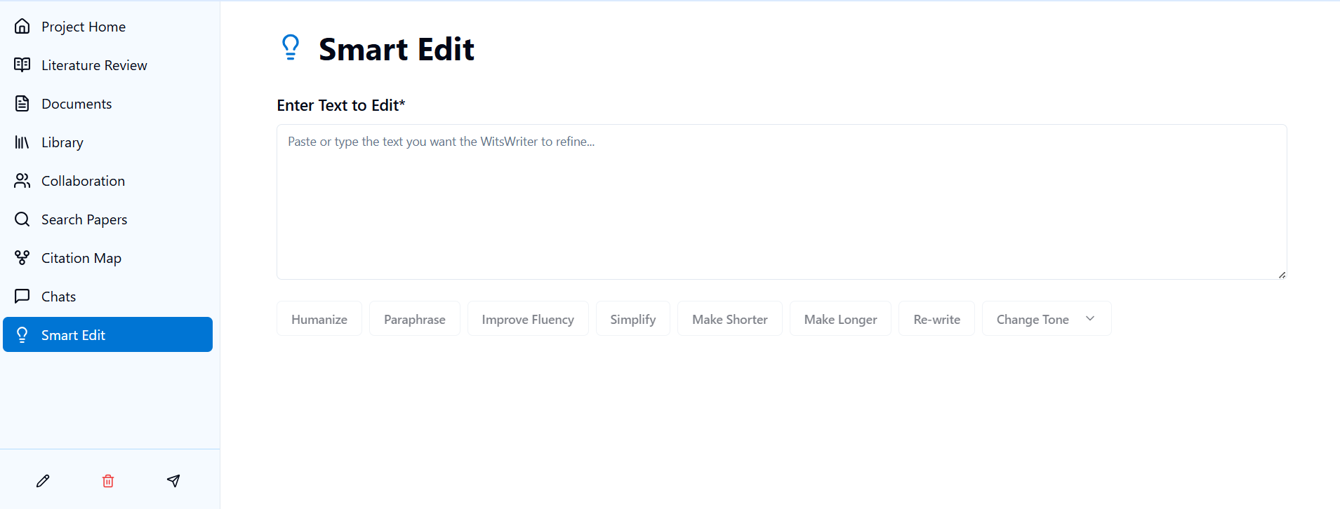 WitsWriter - AI-Powered Research & Document Management